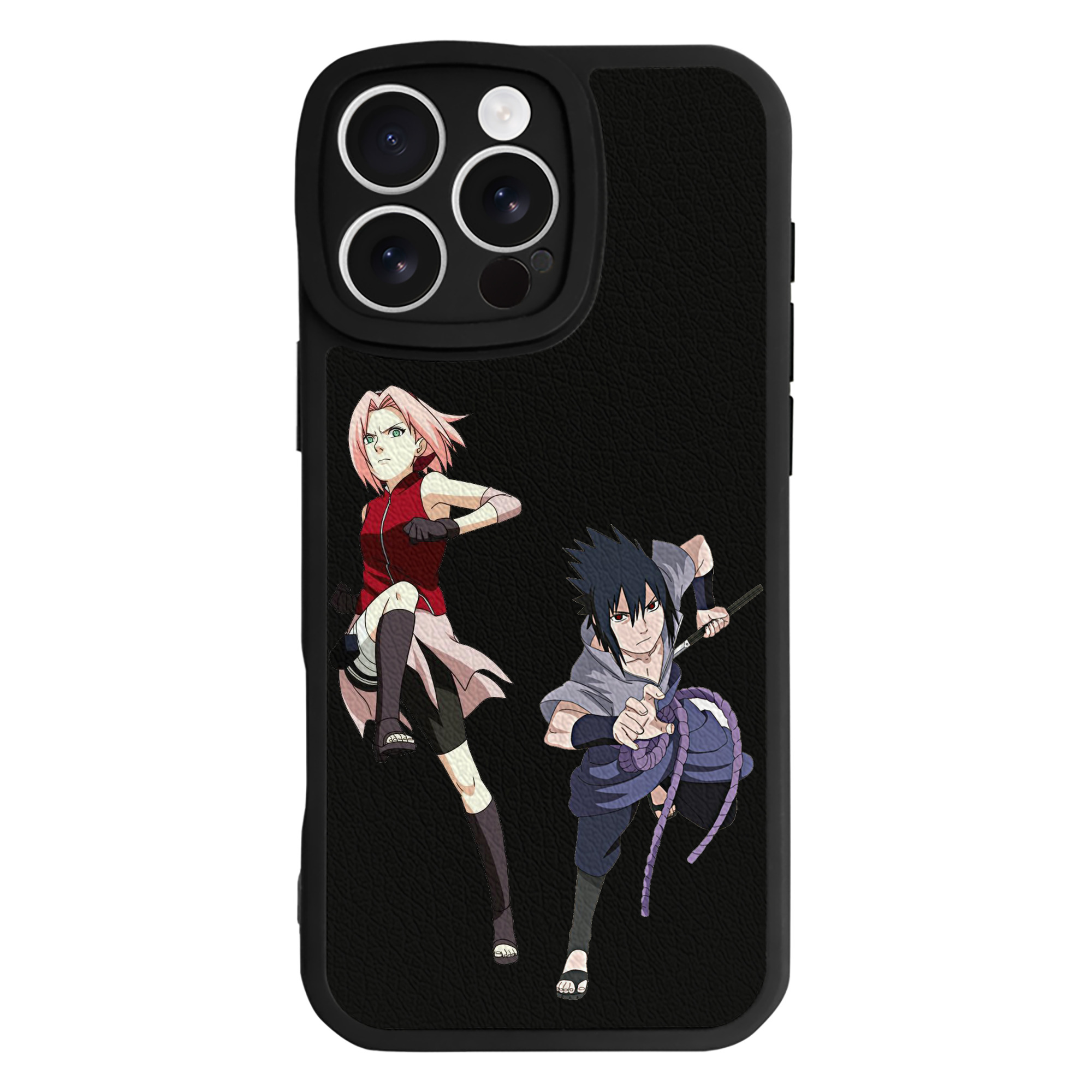 （画像用） NARUTO -ナルト- 春野サクラ Haruno Sakura 【iPhone 16シリーズ対応】シリコンスマホケース（レザー調） 材質：シリコン